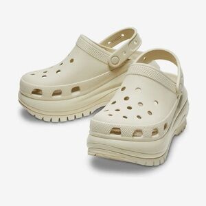 CROCS Clogs MEGA CRUSH Bone Ecru White Men’s Size 9 Women’s Size 11 Unisex